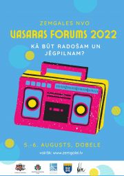 Aicinām pieteikties Zemgales NVO vasaras forumam 2022 