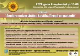 Diskusija ''Senioru universitātes kustība Eiropā un pasaulē''