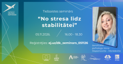 No stresa līdz stabilitātei – tiešsaistes seminārs par nervu sistēmas līdzsvaru