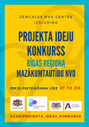 Zemgales NVO Centrs atkārtoti izsludina projekta ideju konkursu Rīgas reģiona mazākumtautību organizācijām!
